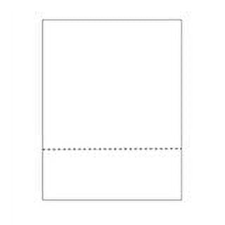 Print-Ready Business Forms (8-1/2" x 11") with Single, Bottom Micro-Perf for Separation, on White 67lb Vellum Paper - 250 Sheets (Forms)