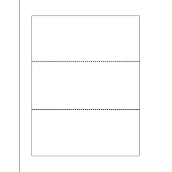 Print-Ready Business Forms (8.5"x11")Dbl Micro-Perfs, White 67lb Vellum-250 Shts