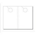 thumbnail image 1 of Print-Ready Door Hangers (5-1/2" x 8-1/2"), 2-UP, Perforated for Separation on 8-1/2" x 11" White 67lb Vellum Paper - 250 Sheets (500 Hangers), 1 of 1