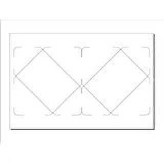 Print-Ready Envelope, All-in-One (4-3/4" x 6-1/2"), 2-UP, Die-Cut on 12" x 18" White 80lb Futura Laser Paper - 100 Sheets (200 Envelopes)