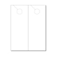 thumbnail image 1 of Print-Ready Fold-Over Door Hanger (5" x 13"), 1-UP, Scored for Folding on 10" x 13" White 65lb Cover Paper - 250 Sheets, 1 of 1