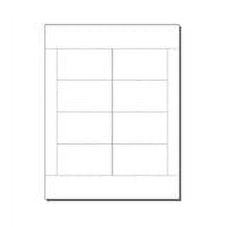 Print-Ready Folding Business Card (Side-Folded, 3-1/2" x 2"), 4-UP on 8-1/2" x 11" White 65lb Cover Paper - 250 Sheets (1000 Cards)