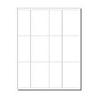 Print-Ready Folding Business Card (Top-Folded, 3-1/2" x 2-1/2" x 1-3/4"), 6-UP on 8-1/2" x 11" White 65lb Cover Paper - 250 Sheets (1500 Cards)