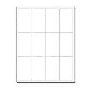 Print-Ready Folding Business Card (Top-Folded, 3-1/2" x 2"), 6-UP on 8-1/2" x 11" White 67lb Vellum Paper - 100 Sheets (600 Cards)