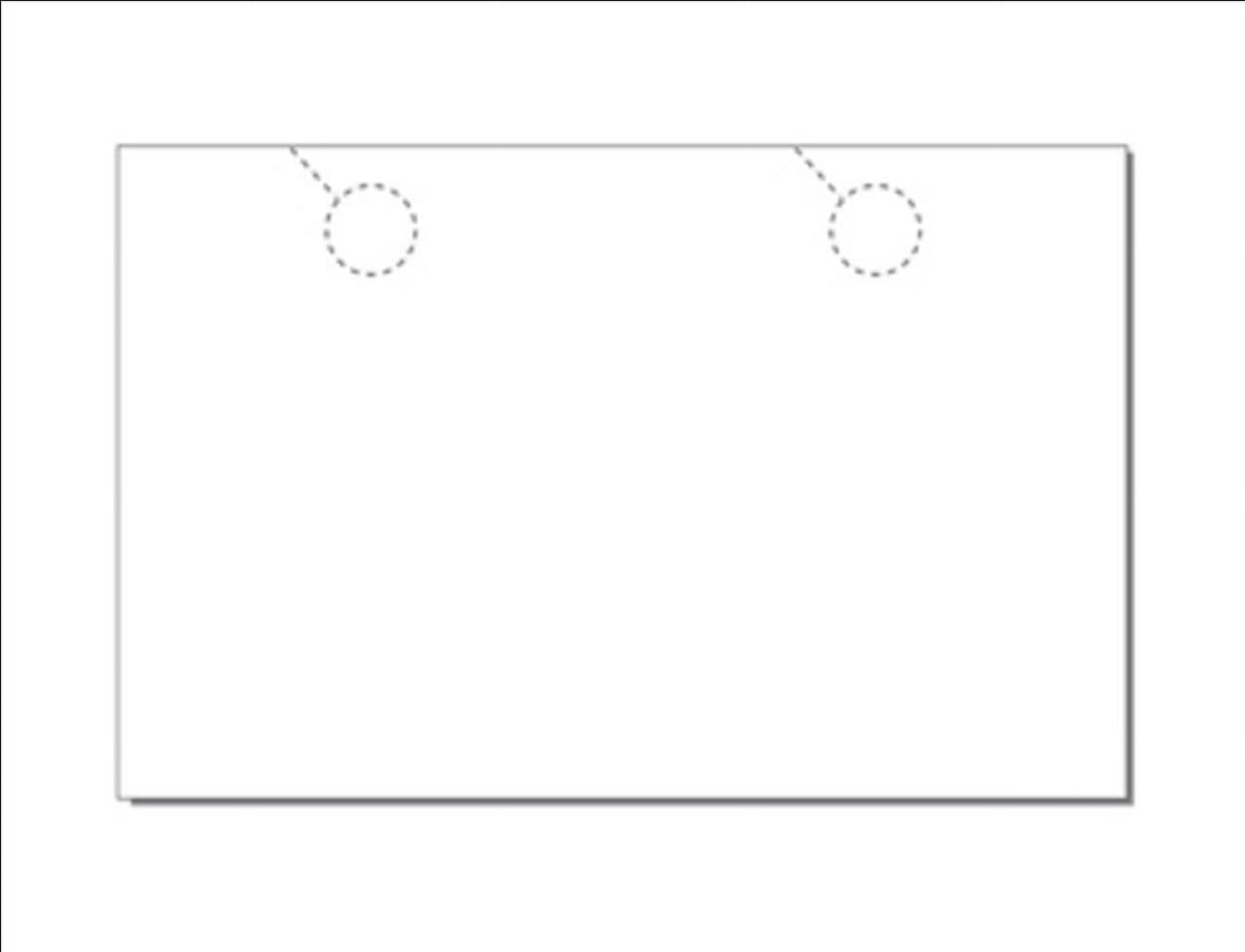 Print-Ready Jumbo Door Hangers (8-1/2" x 11"), 2-UP on 11" x 17" White ...