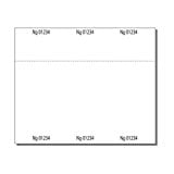 Print-Ready Numbered Tickets w Perfed Stub (2-7/8" x 7"), 6-UP on 8-1/2" x14" White 65lb Cover Paper - 250 Sheets (1500 Tickets)