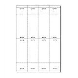 Print-Ready Numbered Tickets w Perfed Stub (3" x 8-1/2"), 8-UP, Perfed for Separation, on 12" x18" White 80lb Hammermill Cover Paper - 100 Sheets (800 Tickets)