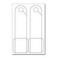 thumbnail image 1 of Print-Ready Pocket Door Hanger (4-7/8" x 11"), 2-UP, Perforated, on 11" x 17" White 65lb Cover Paper - 250 Sheets (500 Hangers), 1 of 1