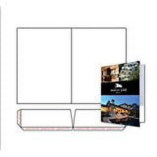 Print-Ready Presentation Folder Kit with Right & Left Pockets (9" x 12" folded), 1-UP on 12" x 18" White 12pt C1S Tango Cover Paper - 100 Sheets