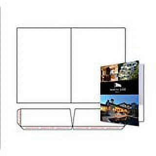 Print-Ready Presentation Folder Kit with Right & Left Pockets (9" x 12" folded), 1-UP on 12" x 18" White 12pt C1S Tango Cover Paper - 100 Sheets