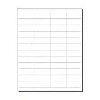 Print-Ready Shelf Tags - 13/16" x 2-1/8", 48-UP on 8-1/2" x 11" White 65-lb Cover, Microperfed for Separation - 250 Sheets