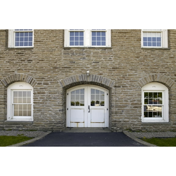 Print: Rear Exterior, Robert C. Mcewen U.S. Custom House, Ogdensburg, New