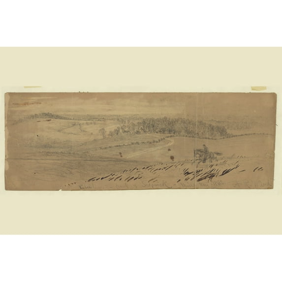 Print: Rebel Line In Front Of Sedgwick--Mine Run 1863