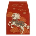 thumbnail image 1 of Print Red Horse Year Table Flag – Festive Lunar New Year Decor for Bedroom, Headboard, Kitchen & Dining Table (13x47 in), 1 of 5