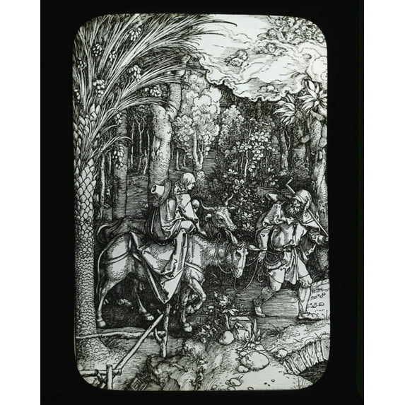 Print: Reproduction Of Print: Flight Into Egypt, circa 1915
