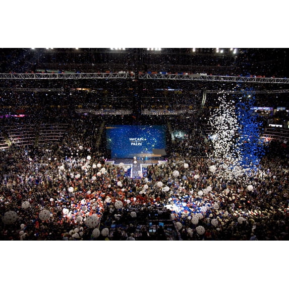 Print: Republican National Convention, September 1-4, 2008. Balloon Drop