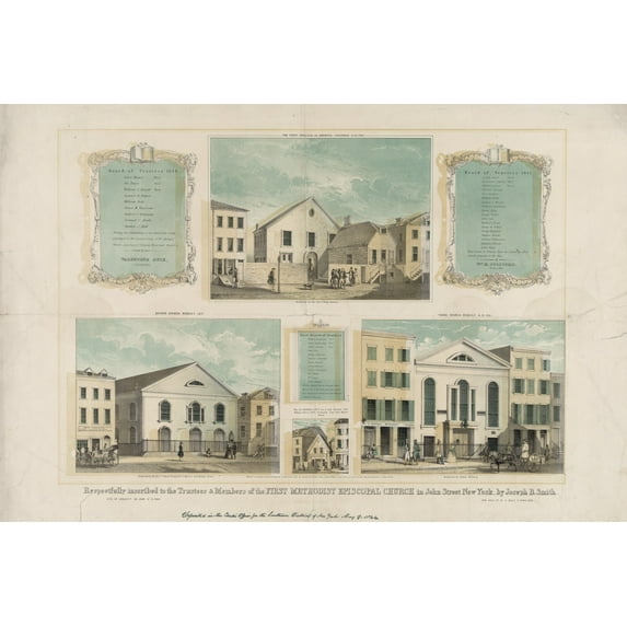 Print: Respectfully Inscribed To The Trustees & Members Of The First