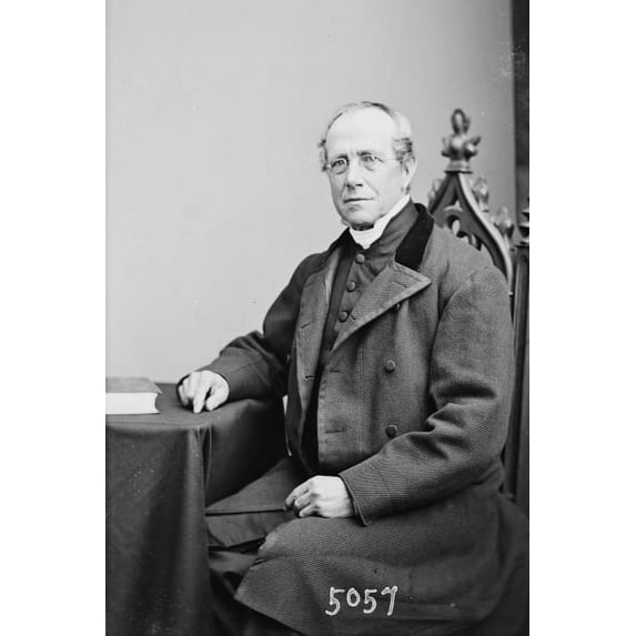Print: Rev. S.A. Crane, circa 1855
