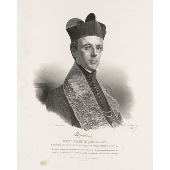 Print: Revd. John P. Donelan, Rector Of St. Matthew's Church, Washington