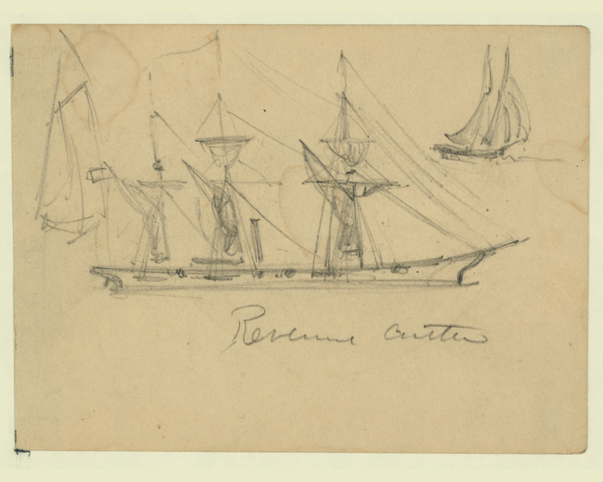 Print: Revenue Cutter, circa 1860 - Walmart.com
