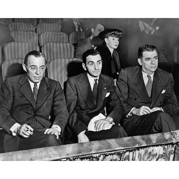Print: Richard Rodgers, Irving Berlin And Oscar Hammerstein II, Seated In
