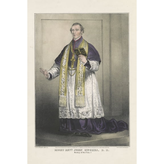 Print: Right Revd. John Hughes, D.D., 1847