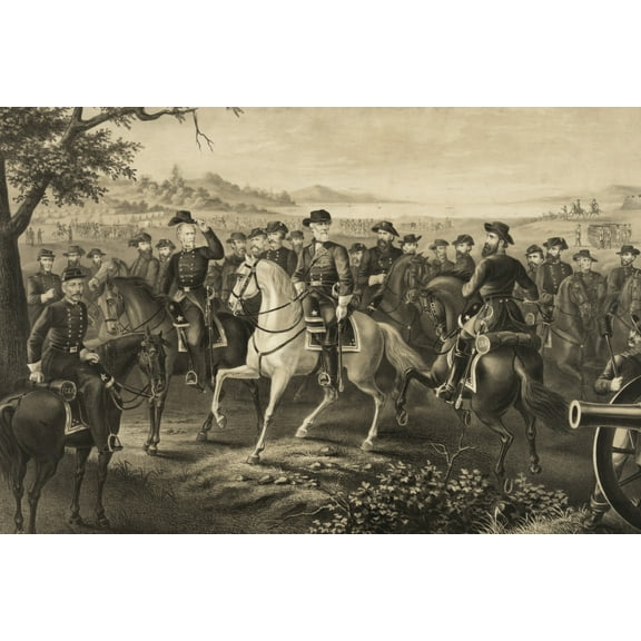 Print: Robert E. Lee And His Generals