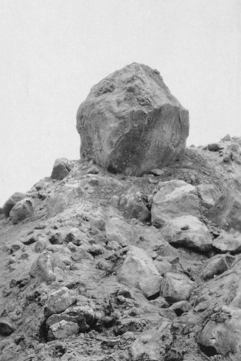 Hurled Rocks Print: Rocks Hurled From Katmai Volcano, circa 1900 - Walmart.com