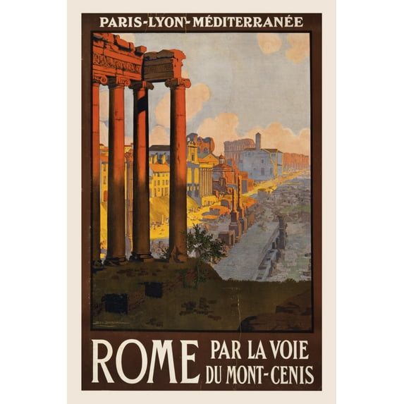Print: Rome Par La Voie Du Mont-Cenis, 1920