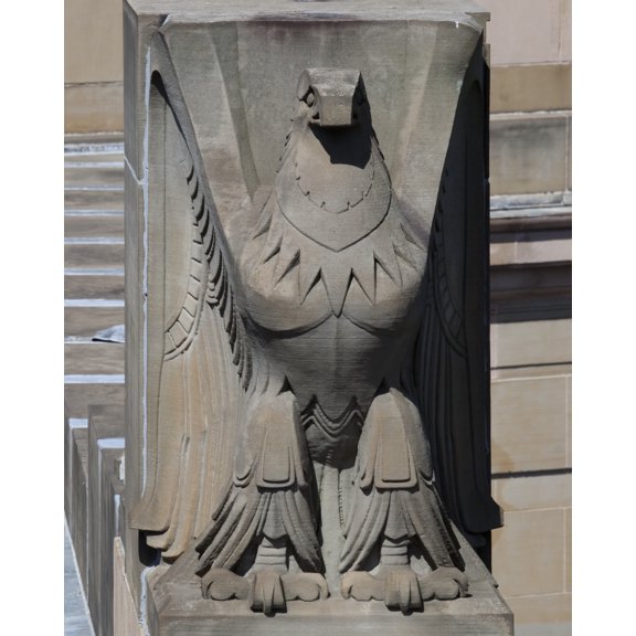 Print: Rooftop Eagle Detail, Joseph P. Kinnerary U.S. Courthouse
