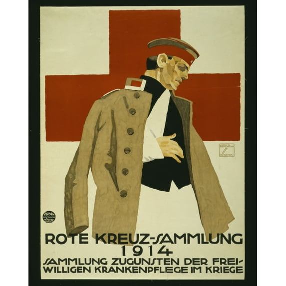 Print: Rote Kreuz-Sammlung 1914. Sammlung Zugunsten Der Freiwilligen