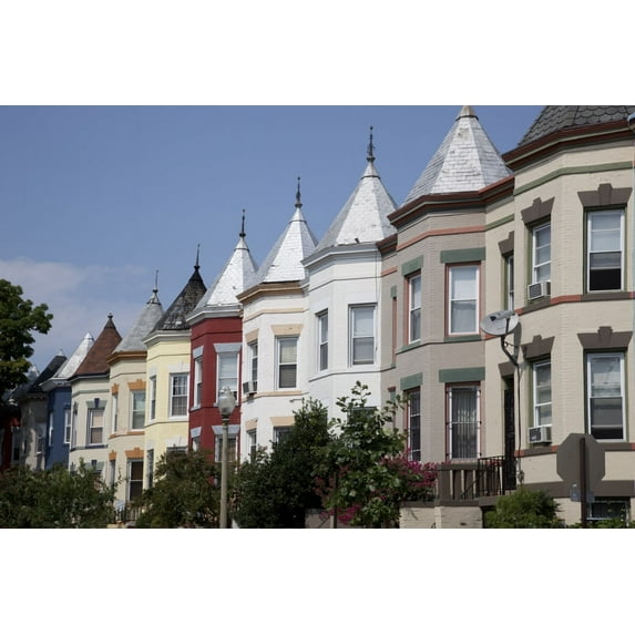 Print: Row House Roof Details, NW, Washington, D.C., 2010
