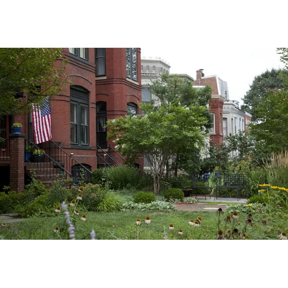 Print: Row Houses, East Capitol St., Washington, D.C., 2010