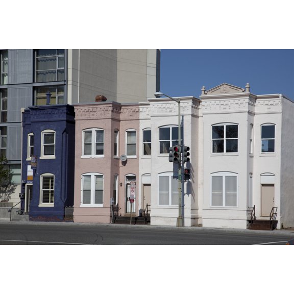 Print: Row Houses, Florida Ave. Near 9th St., NW, Washington, D.C., 2010