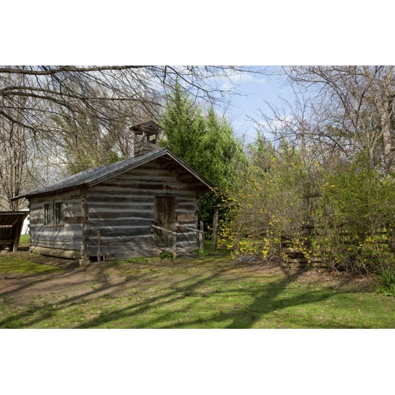 Print: Sage Town: Buildings From The 1800s In A Beautiful Park Setting