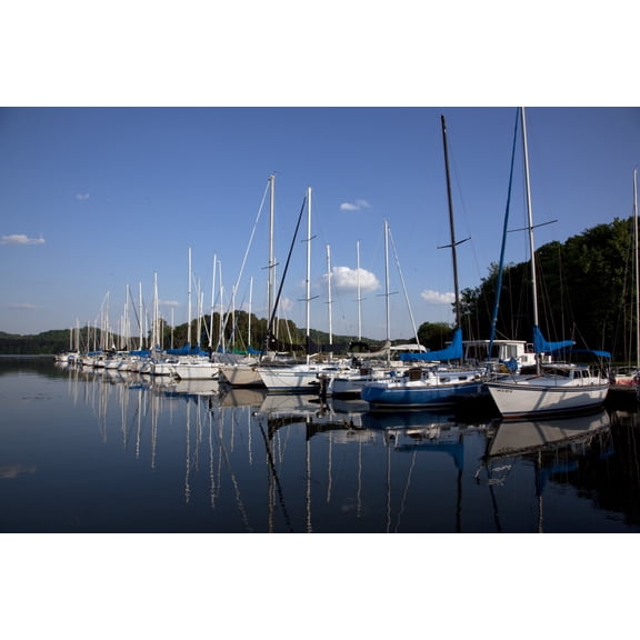 Print: Sailboats On Lake Guntersville, Guntersville Alabama, 2010