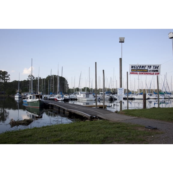 Print: Sailboats On Lake Guntersville, Guntersville Alabama, 2010
