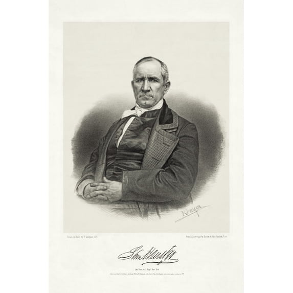 Print: Sam Houston, 1848