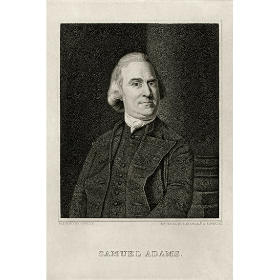 Print: Samuel Adams, circa 1810