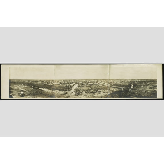 Print: San Angelo, Texas North From Water Tank, 1907
