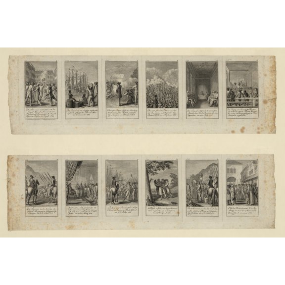 Print: Scenes From Events And Battles Leading Up To And During The