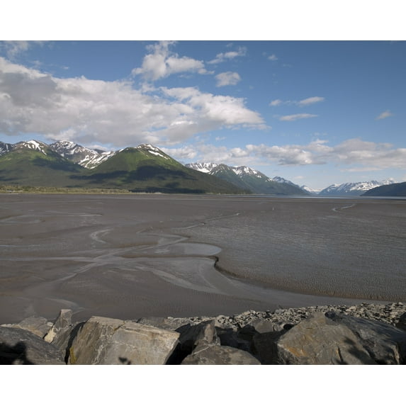 Print: Scenic View From The Seward Highway In The Chugach National Forest