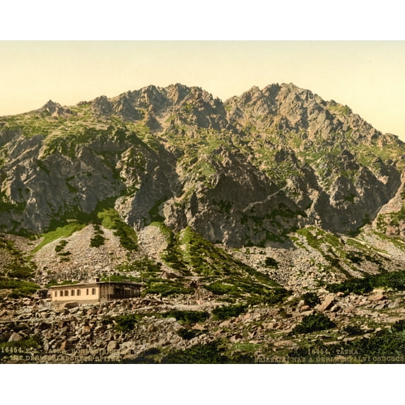 Print: Schlesierhaus And Gerlsdorfer Spitze, Tatra, Austro-Hungary, circa