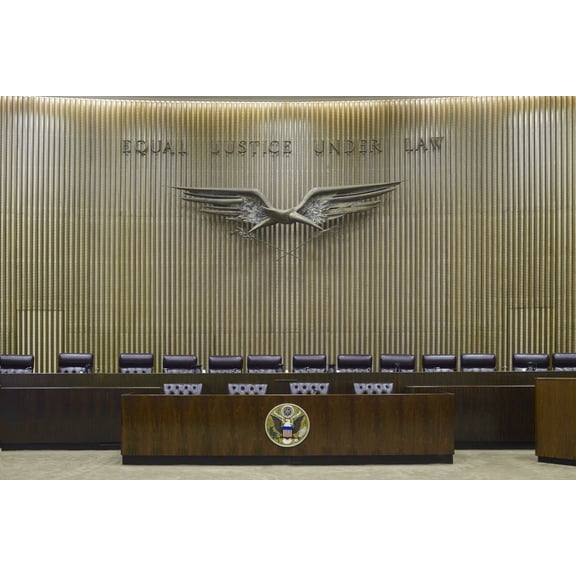 Print: Sculpture Eagle; Justice Above All Else At Jacob K. Javitz Federal