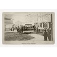 thumbnail image 1 of Print: Seattle's First Street Car Turning From Occidental Avenue To Yesler, 1 of 4