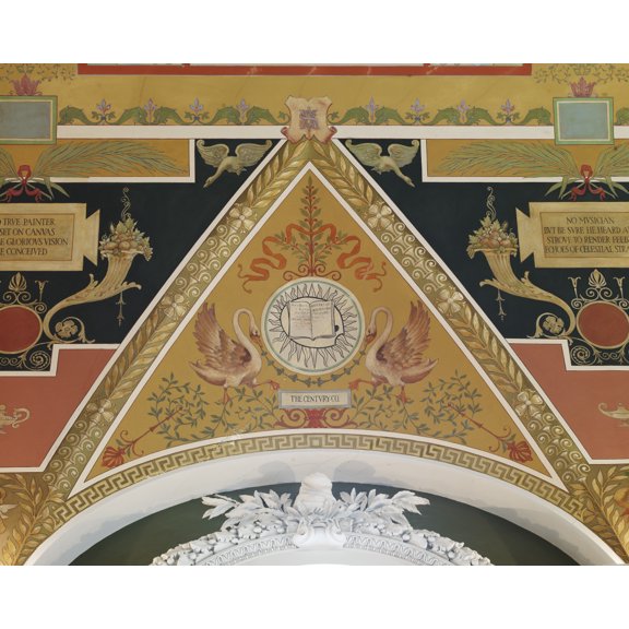 Print: Second Floor Corridor. Printers' Marks+columns. Printer's Mark Of