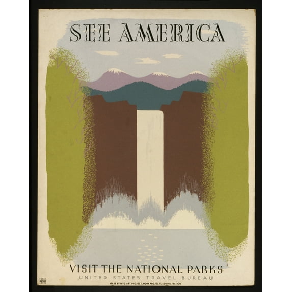 Print: See America Visit The National Parks., circa 1936