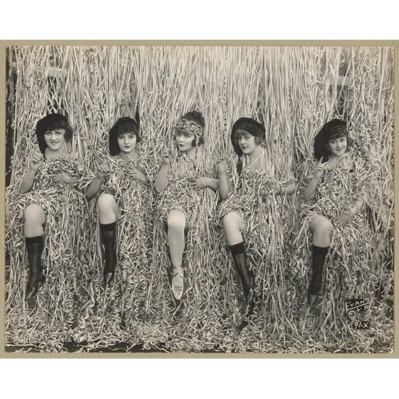 Print: Sennett Girls In Serpentine Confetti, 1918