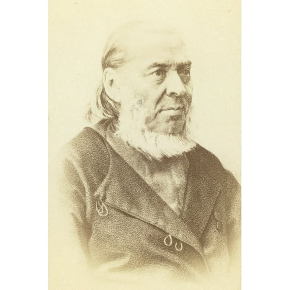 Print: Sergei Timofeevich Aksakov, Head-And-Shoulders Portrait, Facing