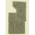 thumbnail image 1 of Print: Seven Sketches Of Soldiers And How They Carry Their Packs, circa, 1 of 4